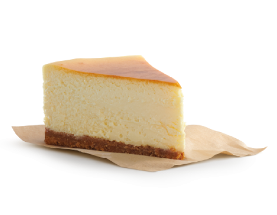 Classic Cheesecake &ndash; Sliced
