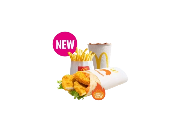 Spicy Tomato Chicken Wrap Small Meal

